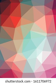 Abstract Trianglify gradient Generative Art background illustration