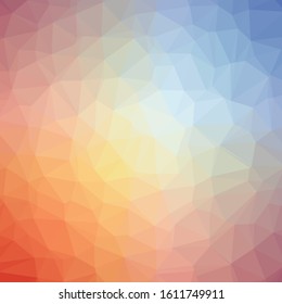 Abstract Trianglify gradient Generative Art background illustration