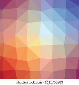 Abstract Trianglify gradient Generative Art background illustration