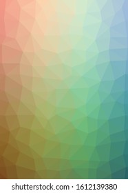 Abstract Trianglify gradient Generative Art background illustration
