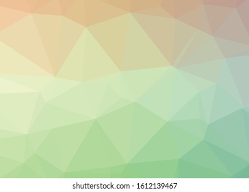 Abstract Trianglify gradient Generative Art background illustration