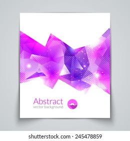 Abstract triangular 3D geometric colorful background. 