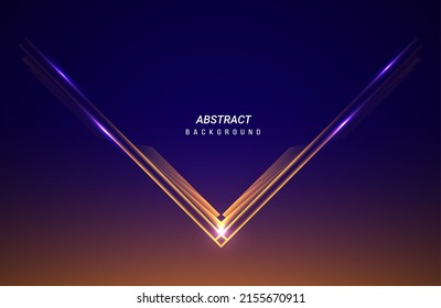 Abstract triangular arrow dynamic shiny design colorful graphic template 