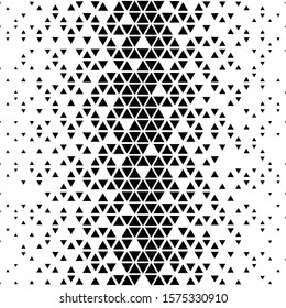Abstract triangular background. Black white geometric pattern.