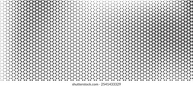 Abstract triangular background. Black and white geometric pattern. Grunge background as design element. Vector illustration.	