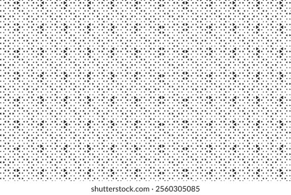 Abstract triangular background. Black and white triangle dots geometric pattern. Halftone background as design element. Vector illustration.	