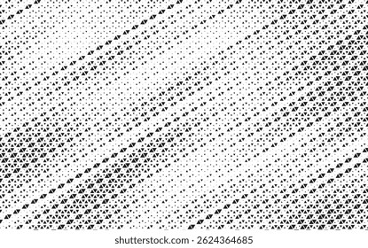 Abstract triangular background. Black and white geometric pattern. Grunge background as design element. Vector illustration.