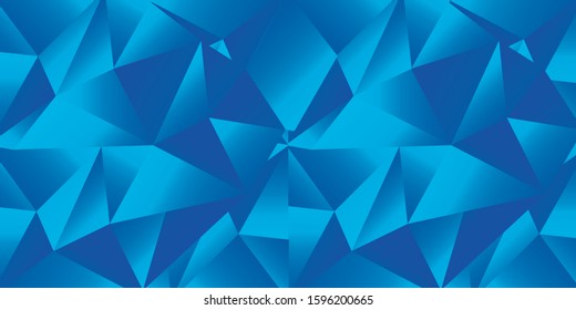 Abstract Triangular Background with blue color