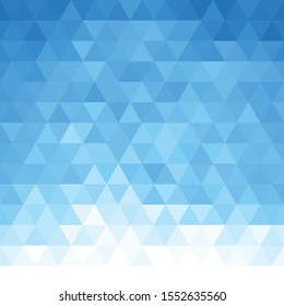 Abstract triangular background. Blue geometric pattern.