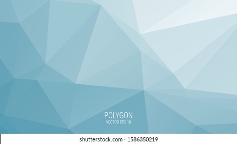Abstract triangular background, Blue geometric pattern, Blue White Light Polygonal.vector illustrator.