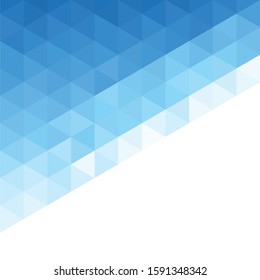 Abstract triangular background. Blue geometric pattern.