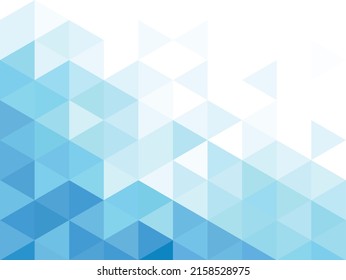 Abstract triangular background. Blue geometric pattern.