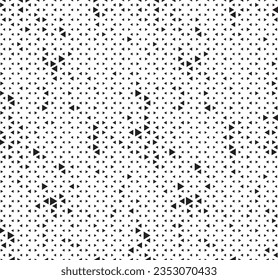 Abstract triangular background. Color geometric pattern. Back and white background as design element. Vector illustration.