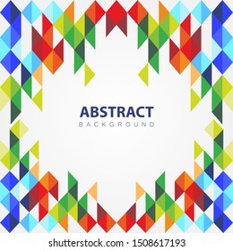 Abstract triangular background, Colorful geometric pattern.