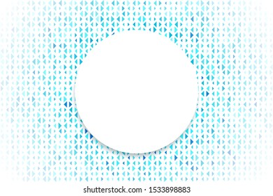 Abstract triangular background. Many digital blue triangles look modern.