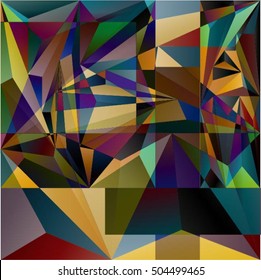 Abstract Triangular Background. Modern Pattern. Vector.