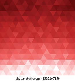Abstract triangular background. Red geometric pattern.