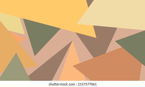 abstract triangular background in retro color style, vintage background