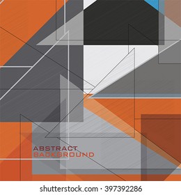 Abstract triangular background, vector