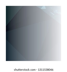 Abstract triangular background with white faded corner  