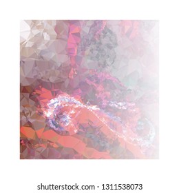 Abstract triangular background with white faded corner  