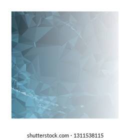 Abstract triangular background with white faded corner  
