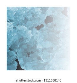 Abstract triangular background with white faded corner  