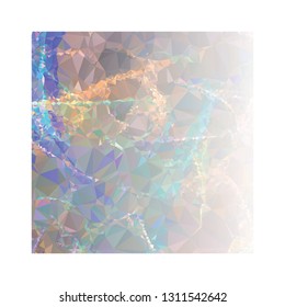 Abstract triangular background with white faded corner  