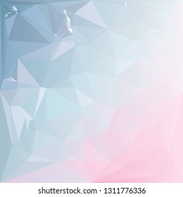 Abstract triangular background with white faded corner