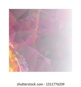 Abstract triangular background with white faded corner