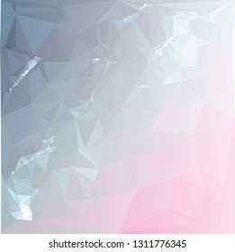 Abstract triangular background with white faded corner