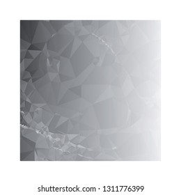 Abstract triangular background with white faded corner