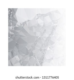 Abstract triangular background with white faded corner