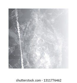 Abstract triangular background with white faded corner