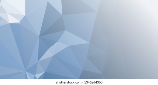 Abstract triangular background with white faded corner 