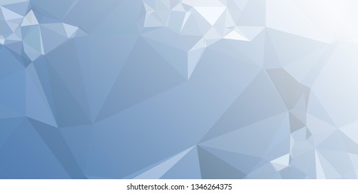 Abstract triangular background with white faded corner 