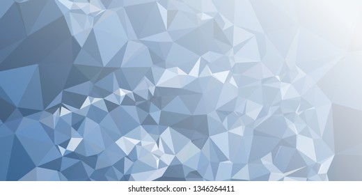 Abstract triangular background with white faded corner 