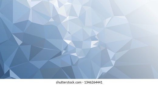 Abstract triangular background with white faded corner 