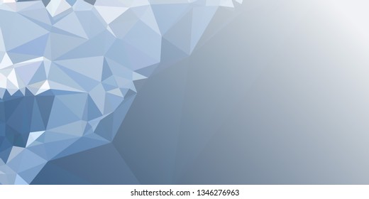 Abstract triangular background with white faded corner 