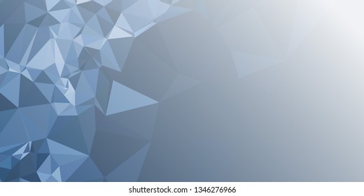 Abstract triangular background with white faded corner 