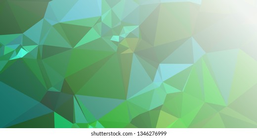 Abstract triangular background with white faded corner 