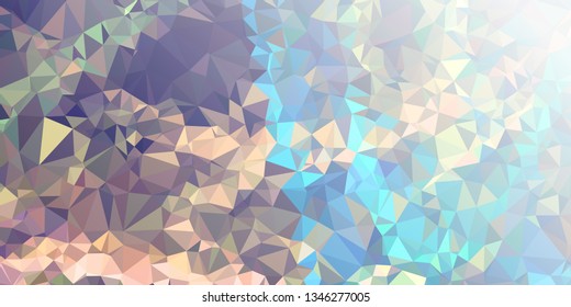 Abstract triangular background with white faded corner 