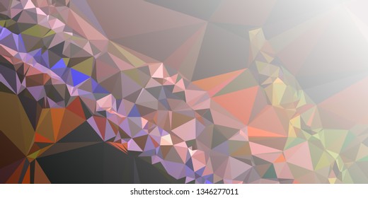 Abstract triangular background with white faded corner 