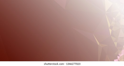 Abstract triangular background with white faded corner 