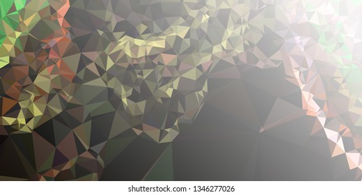 Abstract triangular background with white faded corner 
