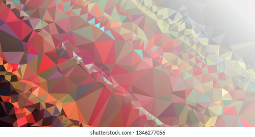 Abstract triangular background with white faded corner 