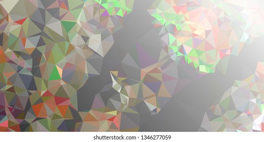 Abstract triangular background with white faded corner 