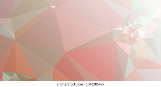 Abstract triangular background with white faded corner 