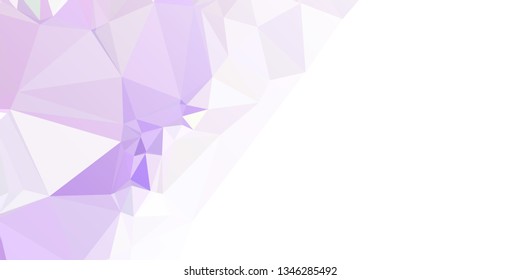Abstract triangular background with white faded corner 