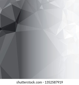 Abstract triangular background with white faded side